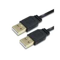 在飛比找ETMall東森購物網優惠-i-gota USB 2.0 A公-A公 1米 黑色扁線 鍍