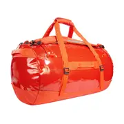 Tatonka Heavy Duty Nylon Barrel Duffel Outdoor Travel Bag M/65L Red Orange Gloss