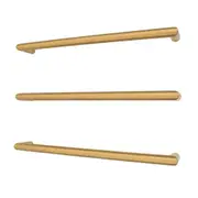 Radiant SBRTR-650 Heated/Non-Heated Single Round Towel Rail - 650mm - Brushed Gold (1 Piece)