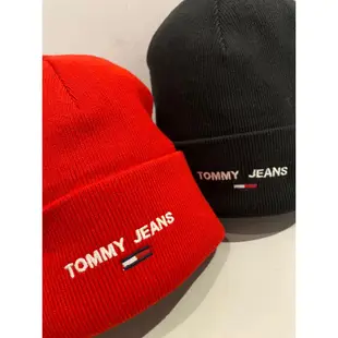 【蟹老闆】Tommy Hilfiger 毛帽 排字黑/紅/深藍