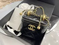 在飛比找Yahoo!奇摩拍賣優惠-【翰貝格名牌館】全新真品 Chanel 新款 黑色 小羊皮 