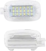 HUVNEXA 2PCS LED Courtesy Door Light, Luggage Trunk Light, for Mercedes-Benz, for W164 X164 W169 C197 W204 X204 W212 W216 W221 R230 Footwell Boot Lamp