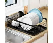 Dish Drying Rack, Kitchen Cabinet Dish Rack, Rust Proof Dish Drainer With Drying Plate And Kitchen Cabinet Ware Rack