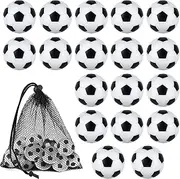 Coopay 18 Pieces 32mm Foosball Balls Table Football Soccer Replacement Balls Multicolor Official Tabletop Game Balls with a Black Drawstring Bag