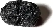[Top-Rock-Shop] 1pc Black Tibetan Tektite Small 20-30mm Size Rare Meteorite Material Raw Rough Natural Crystal Gemstone Specimen from Tibet