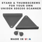 Angled Desk Stand with Thumb Screws for your own Uniden SDS200 Radio Scanner USA