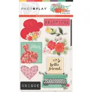 PhotoPlay Belle Fleur Chipboard*