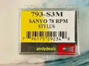 78 RPM NEEDLE STYLUS for CROSLEY NP-1 MOST NOSTALGIA RECORD PLAYERS 793-S3M