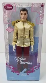 DISNEY STORE EXCLUSI PRINCE CHARMING POSEABLE DOLL | 12" TALL NIB