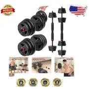 30lb Adjustable Dumbbell Set with Non-Slip Grip - Perfect for Diverse Workouts