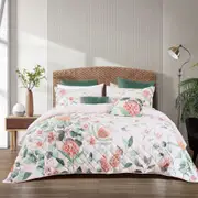 3pc Bianca Sidney Blush Luxurious Polyester Quilted Sleep Bedspread Set