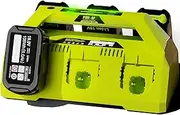 6-Ports Rapid Charger Replace for Ryobi P135 18V Charger Compatible with for Ryobi 18V Battery ONE+ Lithium Ion P108 P107 P104 P105 P103