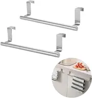 LOOKTHED Towel Rack for Cabinet, Strong Steel Towel Bar Holder 9" Wide - 2 Pack