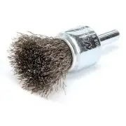 Weiler Crimped Wire End Brush,Stainless Steel 90189 Weiler 90189 012382100186