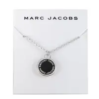 在飛比找momo購物網優惠-【MARC JACOBS 馬克賈伯】圓形LOGO項鍊(黑x銀