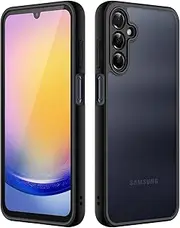 [JETech] Matte Case for Samsung Galaxy A25 5G 6.5-Inch with Upgraded Camera Protection, Translucent Frosted Matte Back Shockproof Protective Phone Cover (Black)