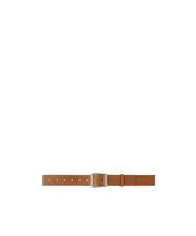numbers-engraved belt L,M brown