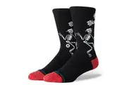 Stance Skelly Dancing Crew Sock in Black