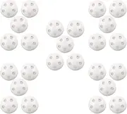 Ipetboom 50pcs Singer Noise Maker Insert Rattles Insert Crafts Replacement Noise Maker Replacement Toys for Babies Chuck It Balls Large Sound Toy Tools Put Caller White Plastic