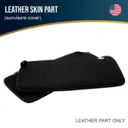 Fits 95-99 Chevrolet Tahoe Suburban Carbon Sunvisors Cover Gray Stitch