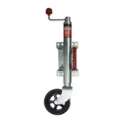 ASTSS 6" Jockey Wheel with Swing Away U-Bolt 4-Hole Bolt On Clamp (350kg) - R...