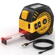 262Ft Laser Tape Measure, 2 in 1 Laser Measuring Tool & 16ft Self-Locking Mea...