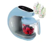 Evla's Blue Baby Food Maker Food Processor Blender Grinder Steamer Baby Food