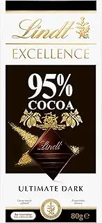 Lindt Excellence 95% Cocoa Dark Chocolate Block 80g