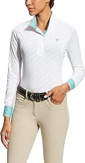 [ARIAT] Women's Marquis Show Top White Mesh
