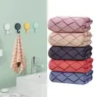 5 Pieces Coral Velvet Bath Towels Absorbent Towel for Dorm Travel Yoga