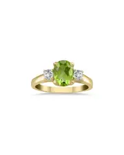 Gem Spark 14K 1.98 ct. tw. Diamond & Peridot Ring