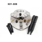 1PCS K01-80B 80mm 3" 3 Jaw Mini Lathe Chuck Self Centering Reversable Jaws
