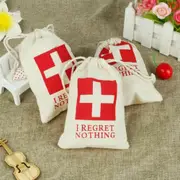 I Regret Nothing Hangover Kit Bags Cotton Muslin Hens Bridal Party Favours AUS