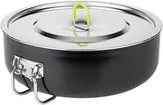 Camping Pot - Non-Stick Camp Pot,Camping Pan, Cooking Pan - Picnic Pot, Multipurpose Pot with Folding Handle for Hiking, Camping, Fishing