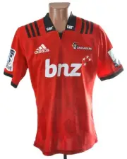CRUSADERS 2017/2018 RUGBY UNION SHIRT ADIDAS SIZE L ADULT