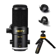 Tripod Kit USB Broadcast Microphone Dynamic USB Mic with RGB Lighting Effect (St