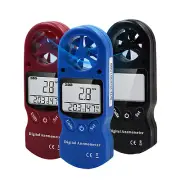 New Anemometer Mini Handheld Digital Temperature and Humidity Meter Anemometer