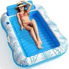 Pool Lounger Float BAIAI Large Beach Sun Tanning Floaty Raft Sunbathing Water