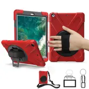 MCC Heavy Duty Hand Strap iPad Mini 1 2 3 Apple Shockproof Case Cover [Red]