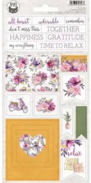Time To Relax Chipboard Stickers 4"X8"-#01