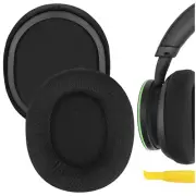 Geekria Mesh Fabric Ear Pads for Microsoft Xbox Wireless Headphones (Black)