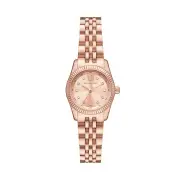 Michael Kors Lexington Three Hand Rose Gold Tone Stainless Steel Watch MK4739