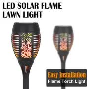 12/96 LED Flame Lawn Lights Outdoor Solar Light Purple Water Fountains Daylight