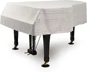 Alps/Grand Piano Cover/G-FL/Yamaha C1/Made in Japan Jacquard Weave Light Gray Leather Wave Pattern