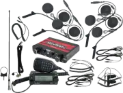 NAVATLAS NI2RIH4 Intercom/Radio and In-Helmet Headset Kit - 4-Seat - Black
