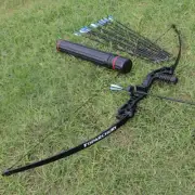 55lbs Archery Bowfishing Hunting Takedown Bow and Arrow, Quiver Set for Adult
