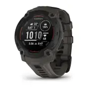 Garmin Instinct E Outdoor Smartwatch - Black/Charcoal Band - 45mm
