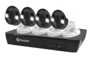 Swann 8CH 4K NVR Kit with 4 x 4K PIR Spotlight Bullet Cameras SWNVK-886804FB-AU