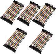 5pcs 40pin Female to Female Jumper Wires, Breadboard Jumper Wire Kit, Jumper Wire Cable Line Connector for Breadboard
