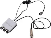 zolyet Acoustic Folk Classic Guitar Piezo Pickup Preamp Microphone Pickup Pick-up System with Microphone Guitar & Tone Control Knobs Endpin Jack Silver